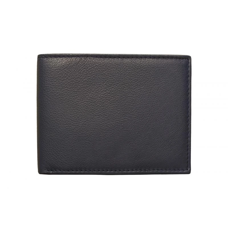Pánska Kožená Peňaženka IMPEX - modrá koža nappa 12x9 cm
