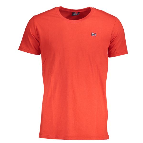 NORWAY 1963 Perfektné Pánske Klasické Tričko Červené