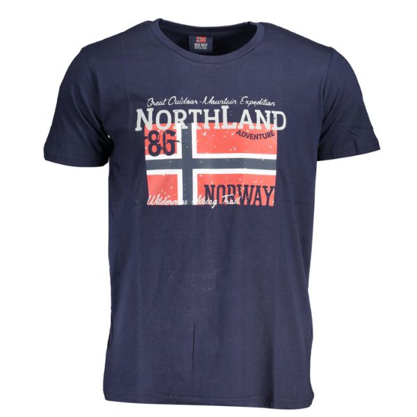 NORWAY 1963 Perfektné Pánske Tričko Big Logo Tmavo Modré