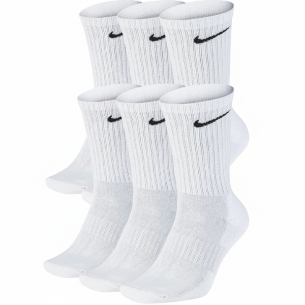Pánske Ponožky NIKE SX7666-100 Everyday cushion crew 3 páry - biela