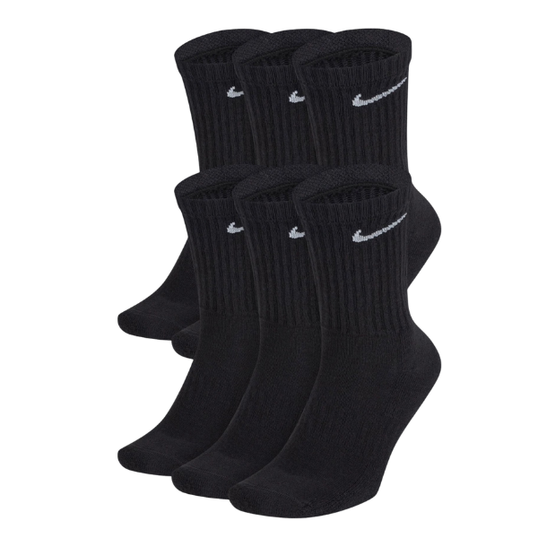Pánske Ponožky NIKE SX7666-010 Everyday cushion crew 3 páry - čierna