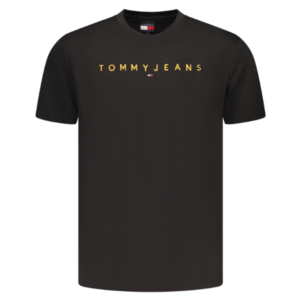 Pánske Tričko s krátkym rukávom TOMMY HILFIGER Bavlna mini Logo Slim Fit - čierna