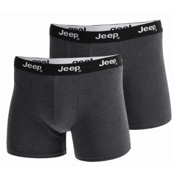 Pánske Boxerky Jeep® extra pohodlné 2pack - čierna šedá