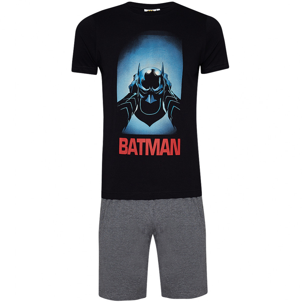 Sun City Batman DC Comics Pánske Pyžamo 2 diely čierne
