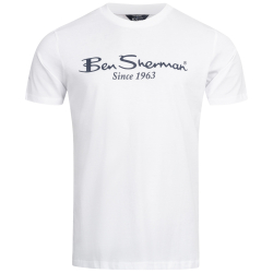 Ben Sherman Pnske Triko Logo Biele