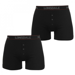 Lonsdale Prmiov Pnske Boxerky Balenie 2ks ierne