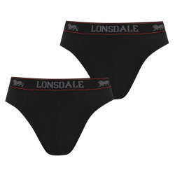 Lonsdale P�nske Slipy 2 Pack �ierne