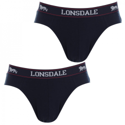 Lonsdale Pnske Slipy 2 Pack Modr