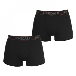 Lonsdale Prmiov Pnske Trenky Balenie 2ks ierne