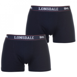 Lonsdale Prmiov Pnske Trenky Balenie 2ks Modr