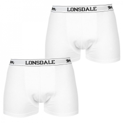 Lonsdale Prmiov Pnske Trenky Balenie 2ks Biele