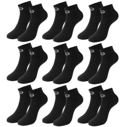 Sergio Tacchini Sneaker Ponožky 9 Pack Čierne