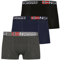 Geographical Norway Pnske Boxerky 3ks mix farieb