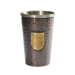 Pivn� poh�r z nehrdzavej�cej ocele a medi Forrest & Love, polliter 0,5 l - meden�