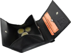 P�nska Ko�en� Pe�a�enka IMPEX Wiener Schachtel Grandpa - �ierna, nappa, pad�k, 9,5x10,5 cm