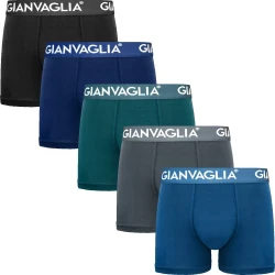 P�nske Bavlnen� Boxerky GIANVAGLIA 5-balenie GVG 5007 - dar�ekov� balenie, mix farieb