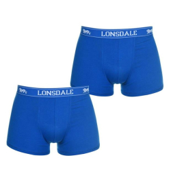 Lonsdale Prmiov Pnske Trenky Balenie 2ks Svetlo Modr