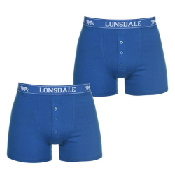 Lonsdale Pánske Boxerky 2 Pack Svetlo Modré