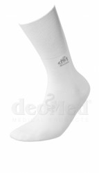 JJW Deo Med Sťahovacie Bavlnené Ponožky Biele