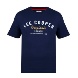 Lee Cooper Pnske Triko Cooper Logo Tmavo Modr