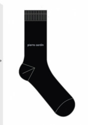 Pierre Cardin Elegantné Ponožky SX-1000 Čierne