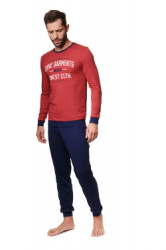 Henderson Pánske Pyžamo model 157056 Červené