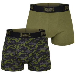 Lonsdale Prmiov Pnske Trenky bal. 2ks zelen khaki