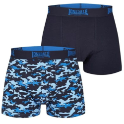 Lonsdale Prmiov Pnske Trenky bal. 2ks modr camo