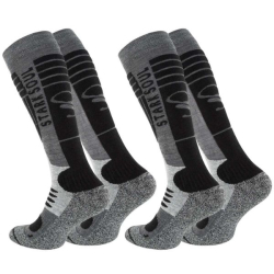 Stark Soul® Lyžiarske a Snowboardové Ponožky so špeciálnou výplòou set 2 páry èierne