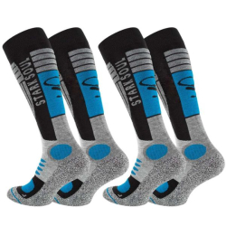 Stark Soul® Lyžiarske a Snowboardové Ponožky so špeciálnou výplòou set 2 páry modré