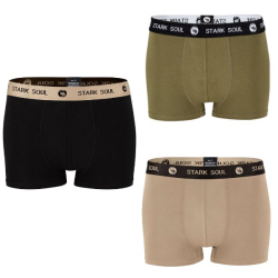 Stark Soul Prmiov Pnske Boxerky bez bonch vov Safari tl set 3 kusy ierna ed