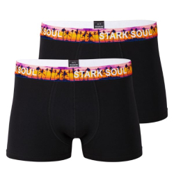 Stark Soul Prmiov Pnske Boxerky bez bonch vov Hipster tl set 2 kusy ierna oranov