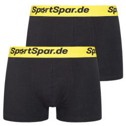 Pohodln� P�nske Boxerky SPORTSPAR balenie 2 ks 95% Bavlna �ierno-�lt�