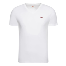 Klasick� P�nske Tri�ko s V- v�strihom Levi's Original Housemark V-Neck Biele 100% Bavlna