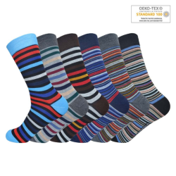 Unisex Bavlnen� Pruhovan� Pono�ky GIANVAGLIA SK-208 3 p�ry