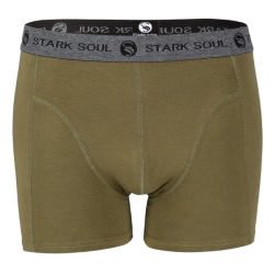 Stark Soul� Pr�miov� P�nske Boxerky priliehav� strih khaki �ed�