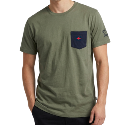 Pr�miov� P�nske Bavlnen� Tri�ko LEE COOPER Originals Classic, vrecko, zelen�