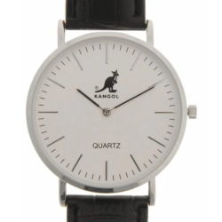 P�nske Hodinky Kangol Quartz Stitched Strap Strieborn�