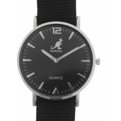 P�nske Hodinky Kangol Quartz Stitched Strap �ierne