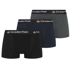 Pohodln� P�nske Boxerky Canadian Peak 3pack �ierna, modr�, �ed�