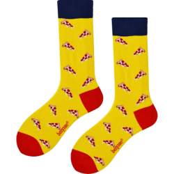 P�nske Pono�ky BENYSON organick� bavlna, vesel� t�ma pizza, �lt�