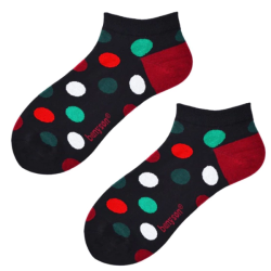 P�nske �lenkov� Pono�ky BENYSON organick� bavlna, vesel� t�ma guli�iek, �ierna