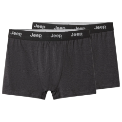 P�nske Boxerky Jeep� extra pohodln� 2pack - �ierna �ed�