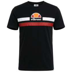 P�nske Tri�ko s kr�tkym ruk�vom ELLESSE Bavlna Logo - �ierna