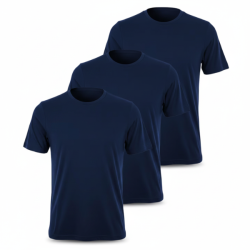 P�nske Tri�ko s kr�tkym ruk�vom PUMA Classic Bavlna 3-pack - modr�