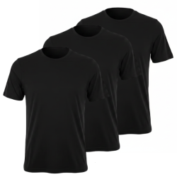 P�nske Tri�ko s kr�tkym ruk�vom PUMA Classic Bavlna 3-pack - �ierna