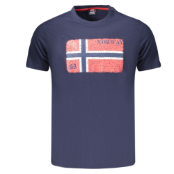 P�nske Tri�ko s kr�tkym ruk�vom NORWAY 1963 Logo - Tmavo modr�