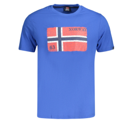 P�nske Tri�ko s kr�tkym ruk�vom NORWAY 1963 Logo - modr�