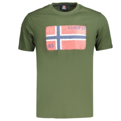 P�nske Tri�ko s kr�tkym ruk�vom NORWAY 1963 Logo - Zelen�