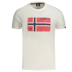 P�nske Tri�ko s kr�tkym ruk�vom NORWAY 1963 Logo - Biela